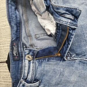 Silver Jeans Co SAM Jeans Womens 28‎ Distressed Skinny Denim Mid Rise W28 L27